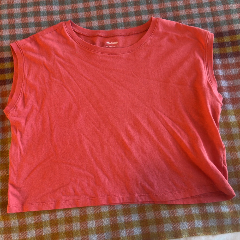 Coral Sleeveless Top
